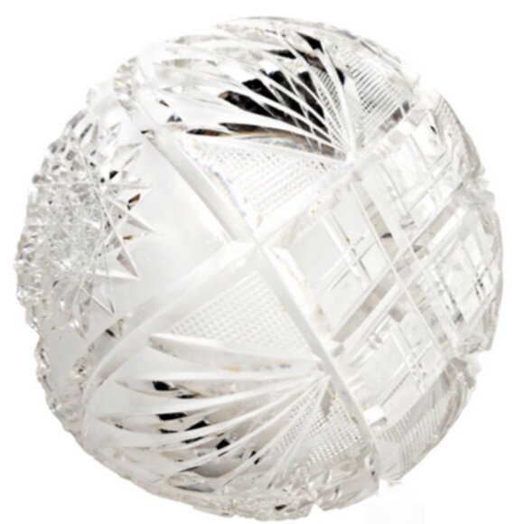 Antique Vintage RARE Brilliant Handcut Cut Crystal Glass 8” x 3.5” Bowl - Picture 5 of 6